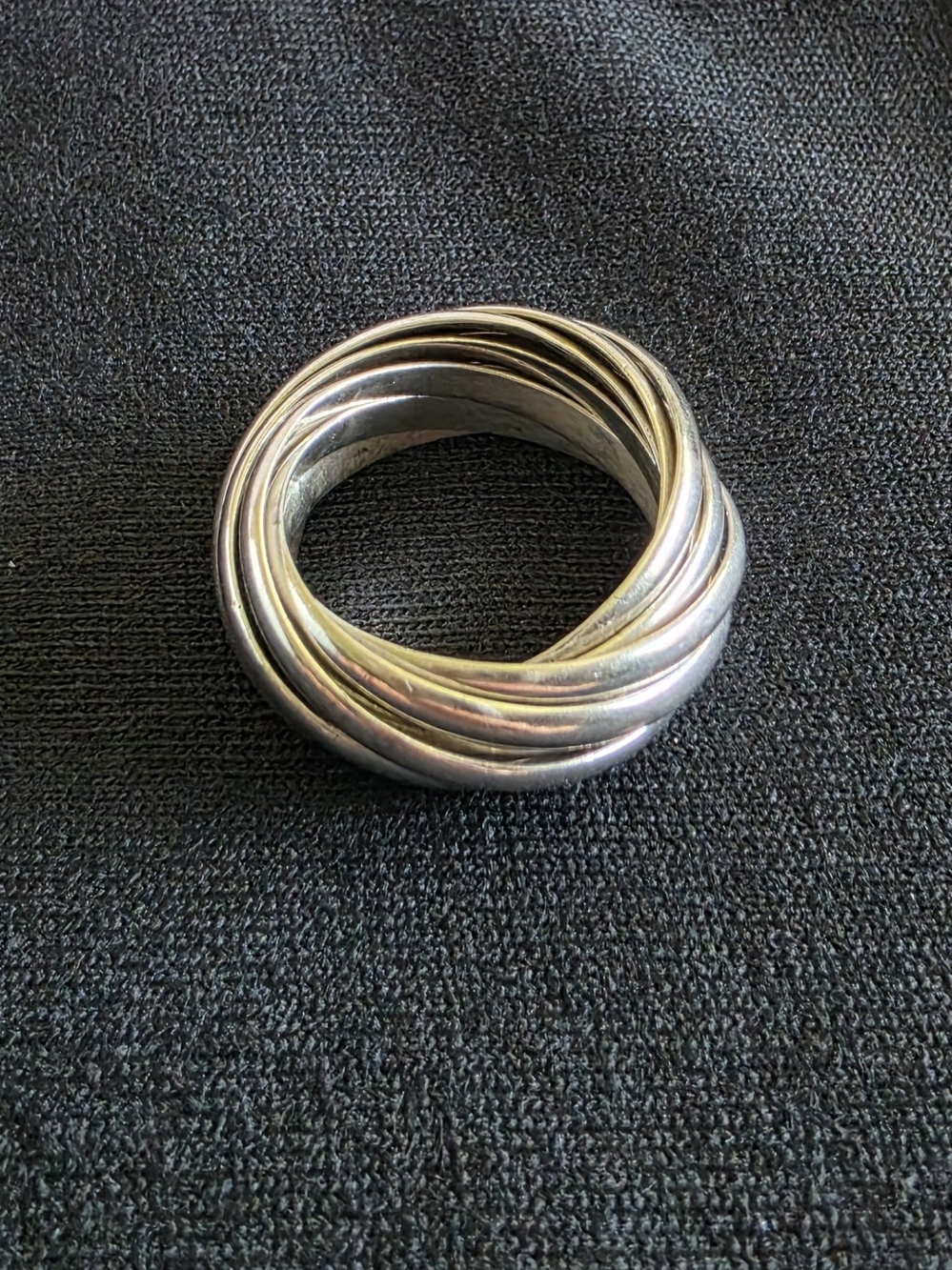 Sterling Silver Multi-Band Twist Ring